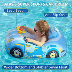 BOffer infant float with deep seat and back cushion for stability