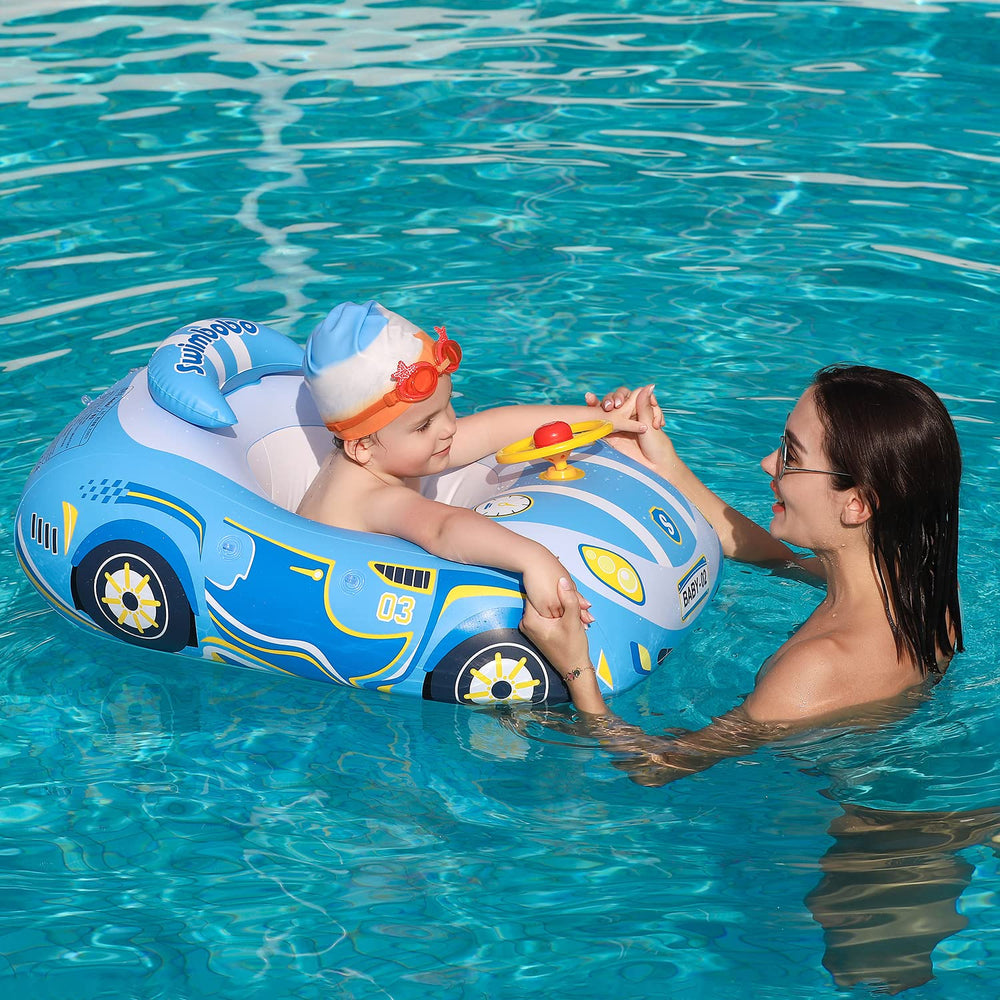 BOffer durable PVC material supports splashy pool exploration
