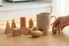 BOHS Geometric Solids Triangular Pyramid for comparing angles through play
