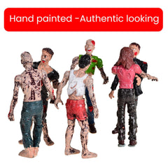 BOHS zombie figures close-up highlighting smooth edges and durable PVC.