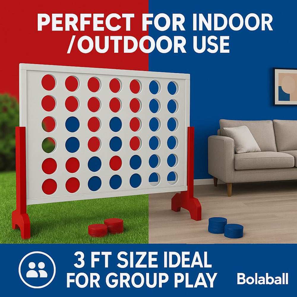 Bolaball four-in-a-row indoor-outdoor versatility fits homes and yards