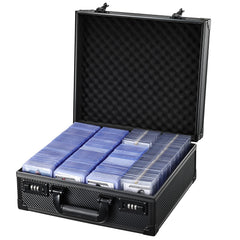 Boldblox card storage box front view highlights sturdy construction for safe card organization.