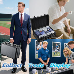 boldblox durable aluminum frame with high-density foam protects collections.