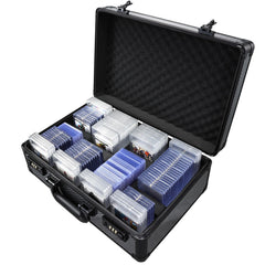 boldblox large graded card storage box front view with four rows for protection.