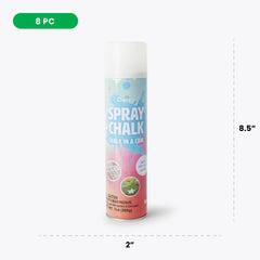 Boley spray chalk works on grass, pavement, and concrete surfaces.