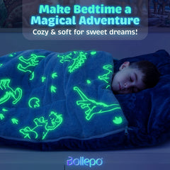 Bollepo kids sleeping bag soft interior for cozy nights at home