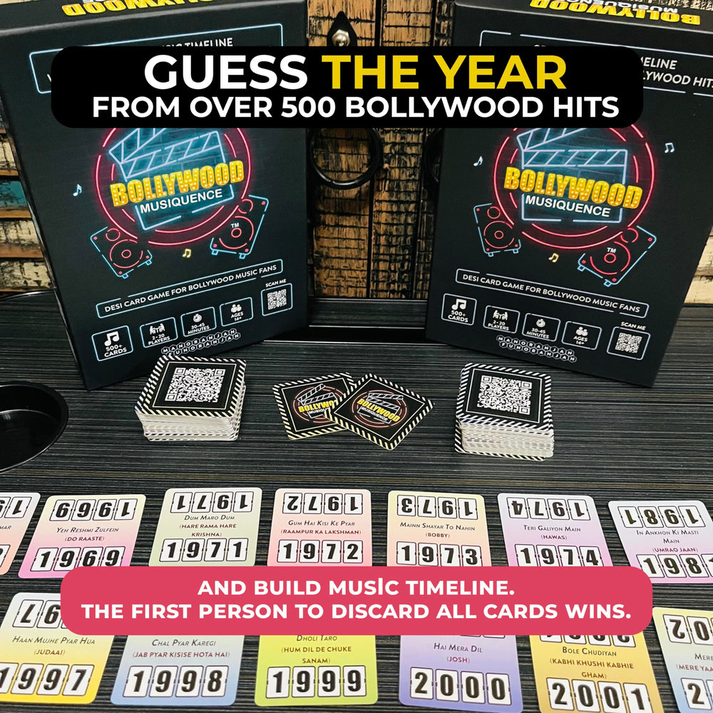 Bollywood Musiquence QR-code reader compatibility enabling quick song playback