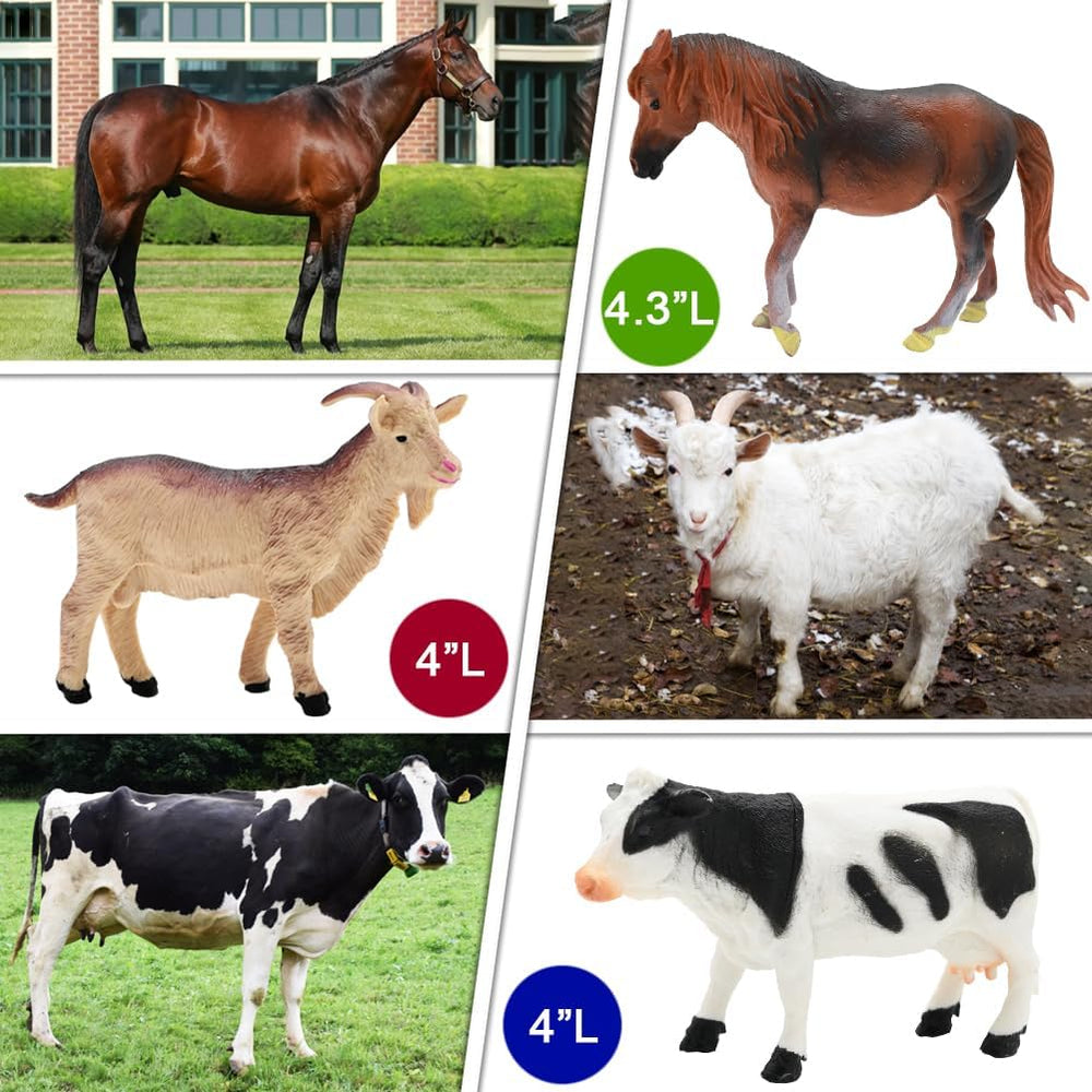 BOLZRA ABS plastic farm figures are durable and non-toxic