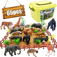 Bolzra safari elephant figure for imaginative play and color-rich zoo scenes