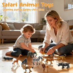 Bolzra safari giraffe figure towers in safe, creative playtime