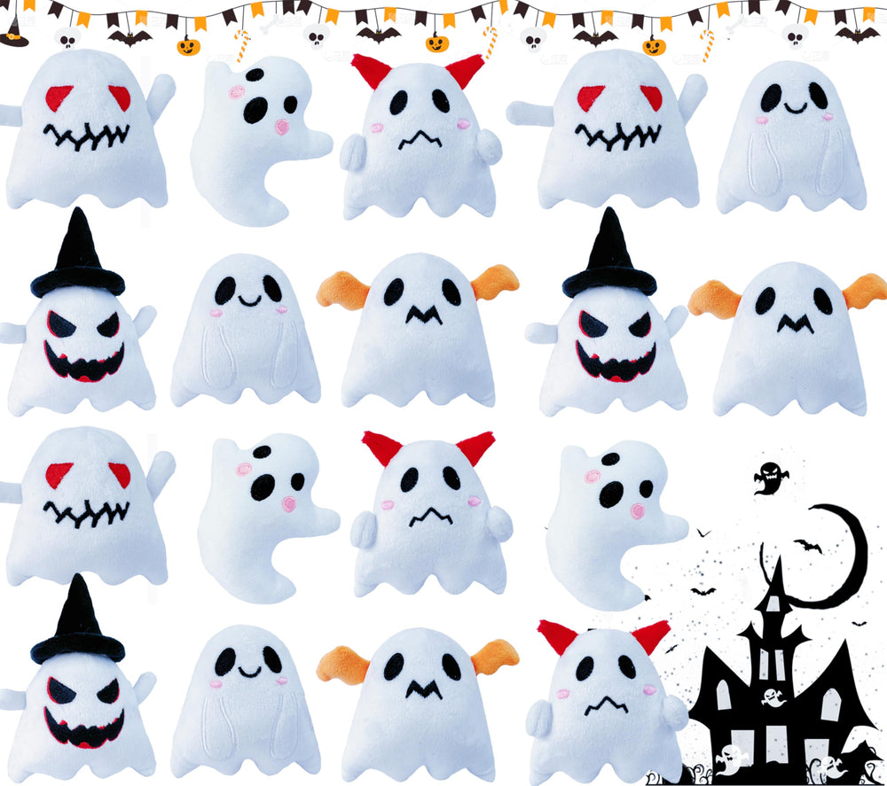 BOMBPARK Halloween ghost plush, soft cuddle buddy for kids.
