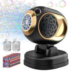 LED glow enhances evening celebrations with shimmering bubbles.