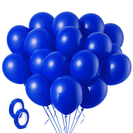 Bomsi royal blue 12-inch balloons for vivid party accents
