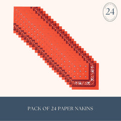 Bonjour Fete napkins 24-pack bandana design adds festive color
