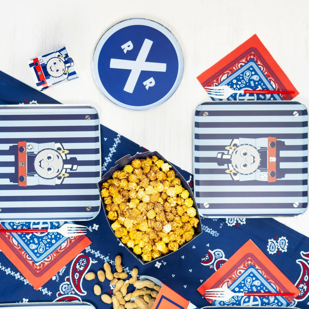 Bonjour Fete bold bandana design napkins add vibrant party decor