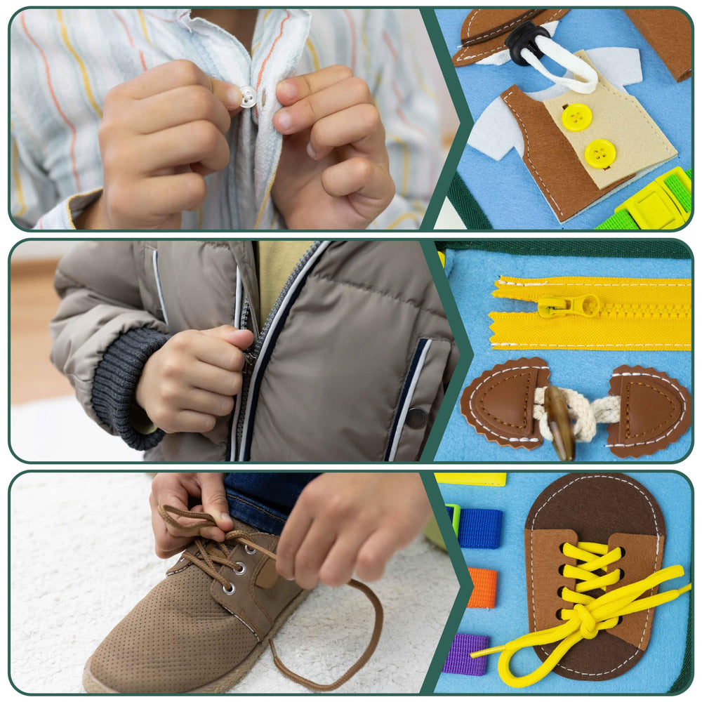 BONNYCO Busy Board briefcase design enhances portability for travel.