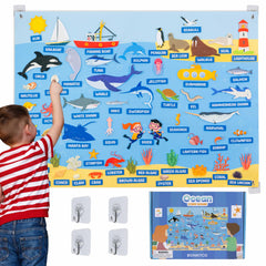 BONNYCO felt board with sea animals figures for immersive storytelling and learning.