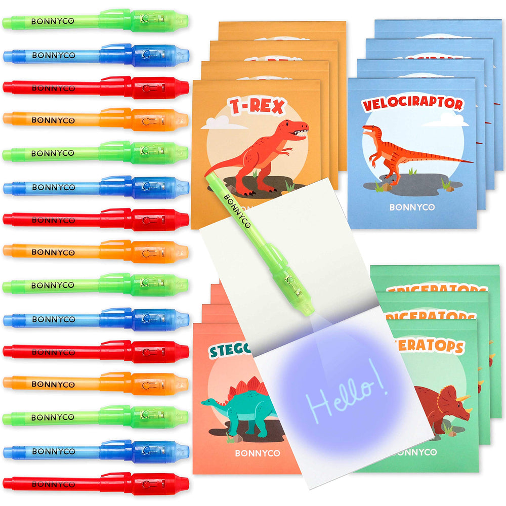 BONNYCO invisible ink pen dinosaur pack ready-made party favors for kids