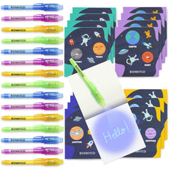BONNYCO invisible ink pen with UV light reveals secret messages