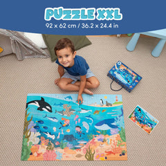BONNYCO jumbo ocean landscape puzzle with large pieces supports easy handling and shared play.