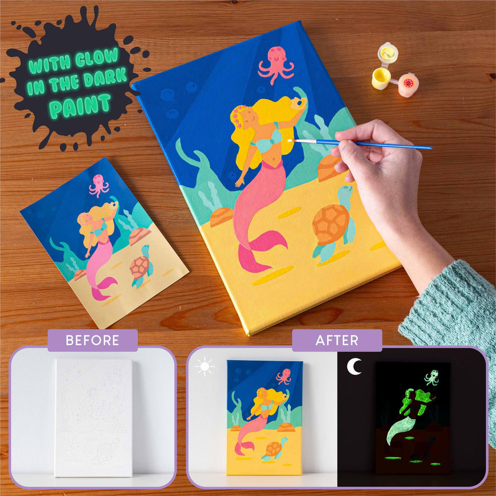 BONNYCO brushes included help kids apply colors with control.