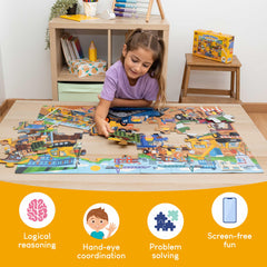 BONNYCO puzzle packaging with handle for easy transport