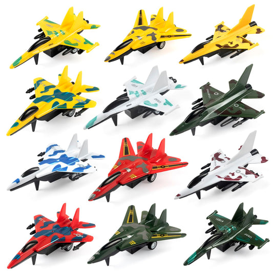 BOOJALOO pull-back airplane jet in action for imaginative play.
