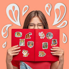 Booppyy tiger stickers for journals; fun accents that peel cleanly.