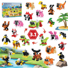 BOPEGOLO mini giraffe building set for kids boosts creativity and color recognition