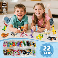 BOPEGOLO animal blocks party favors ideal for birthdays and classroom rewards.