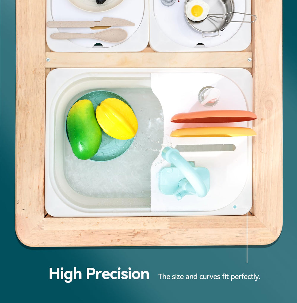 bopoobo Draining Rack Included: encourages tidy play after pretend meals