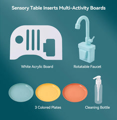 bopoobo Sensory Sink Station Dishes: practice washing cups and vegetables safely