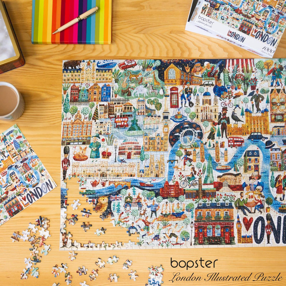 Bopster London landmarks illustration for visual discovery