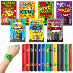 BOpusail valentines day slap bracelet set, ideal classroom gift and sharing.