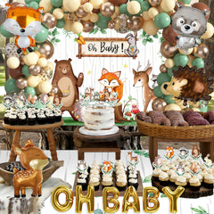 BORAMDO Forest Animal Foil Balloons 4-pack bring shimmer and dimension to celebrations