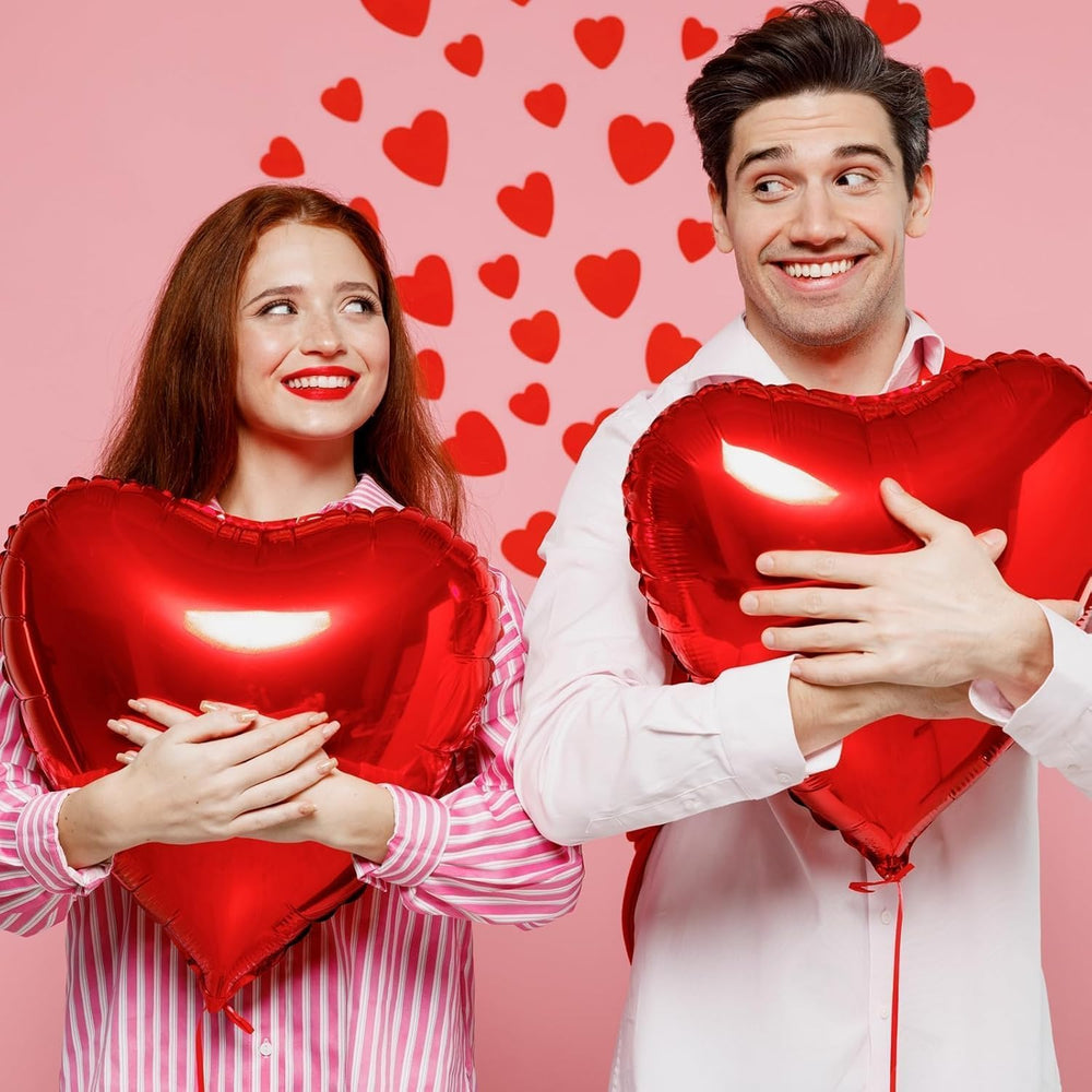 BorKinHa red heart balloons set for parties and events