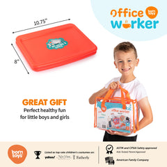 Born Toys notepad and pen set promotes pretend note taking.