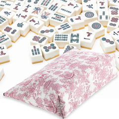 Bornerwhite pink pattern mahjong bag adds stylish charm