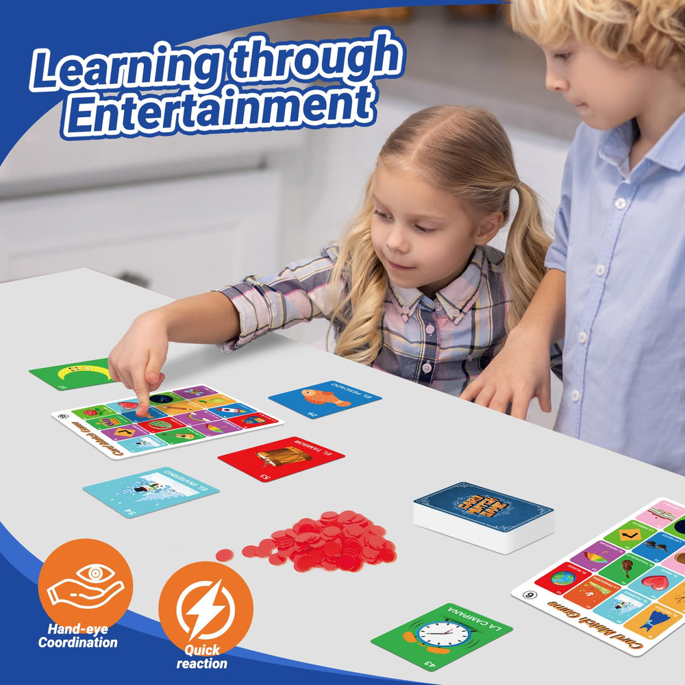 Bosctanuc Loteria dual-sided cards offer varied learning activities.