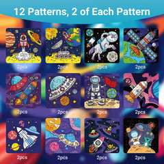 Bosctanuc outer-space puzzle spaceships design for engaging DIY art and problem solving