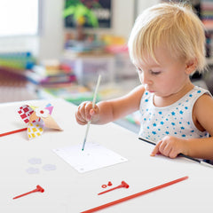 Bosctanuc pinwheels sticks included sturdy plastic handle for safe use