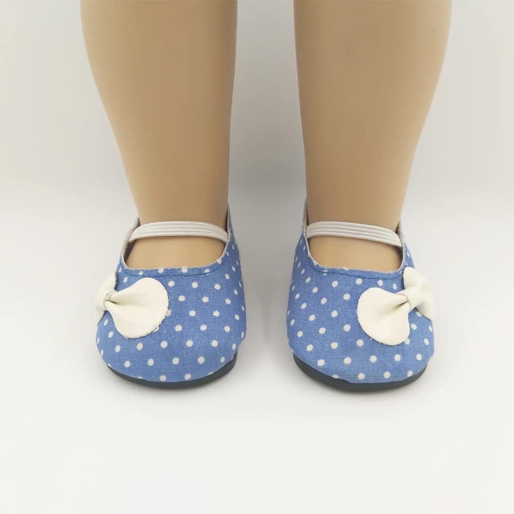 BOSOIRSOU 18-inch doll cloth shoes – soft fabrics with a sturdy fit for daily adventures.