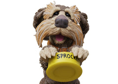 Boss Fight Studio Fraggle Rock Sprocket 14+ articulation enables lifelike posing.
