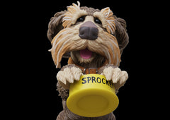 Boss Fight Studio Fraggle Rock Sprocket official licensed design detail.