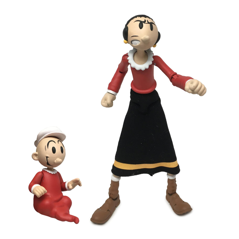 Boss Fight Studio Olive OYL figure posed for dynamic display and collection
