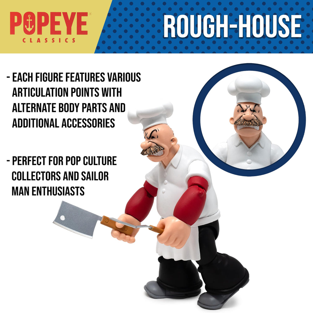 Cleaver and spatula accessories enable varied kitchen scene poses