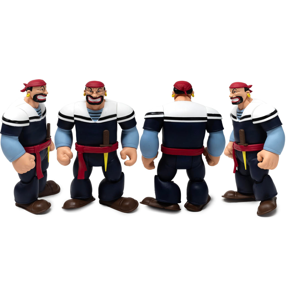 Retro 5-inch scale captures classic Popeye era charm.