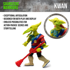 Boss Fight Studio Saurozoic Warrior Fae Kwan close-up shows armor detailing and poseability