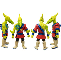 Boss Fight Studio Saurozoic Warrior Fae Kwan with three-section staff