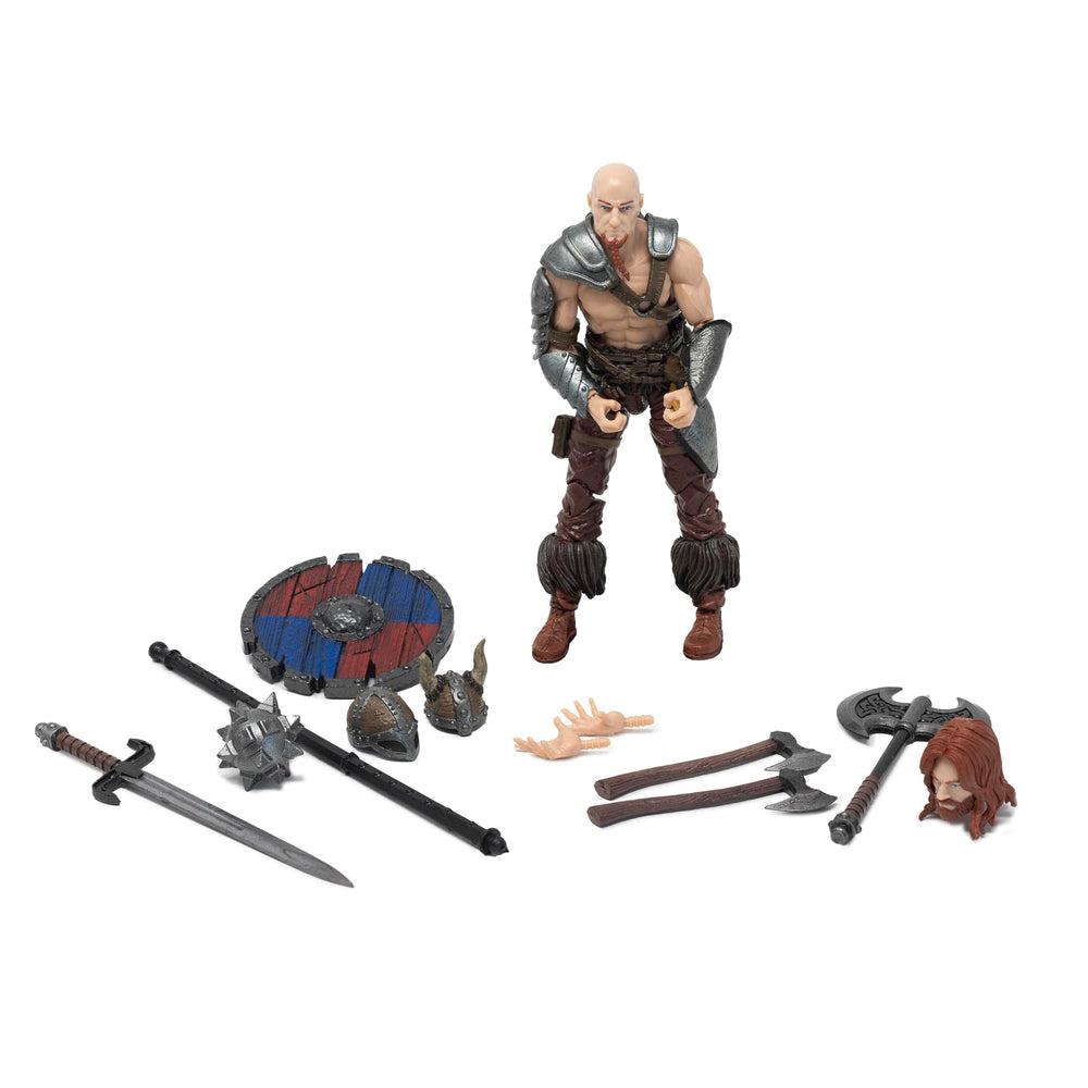 Boss Fight Studio Sigurd dynamic attack pose showcases articulation for action dioramas